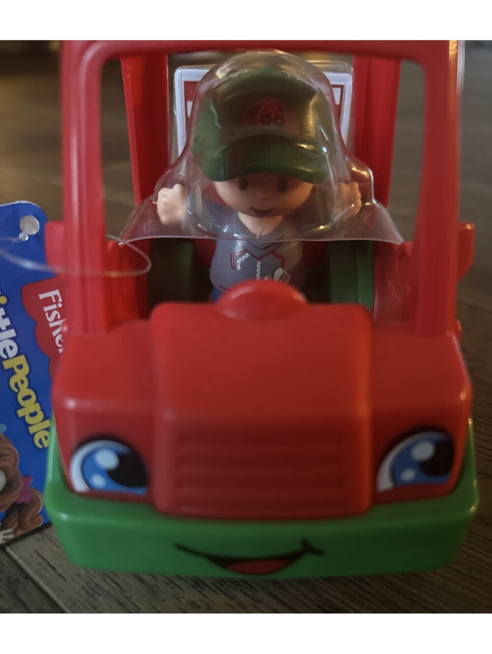 Fisher Price Little People Red Pizza Food Delivery Truck Car Vehicle Figure NEW!
